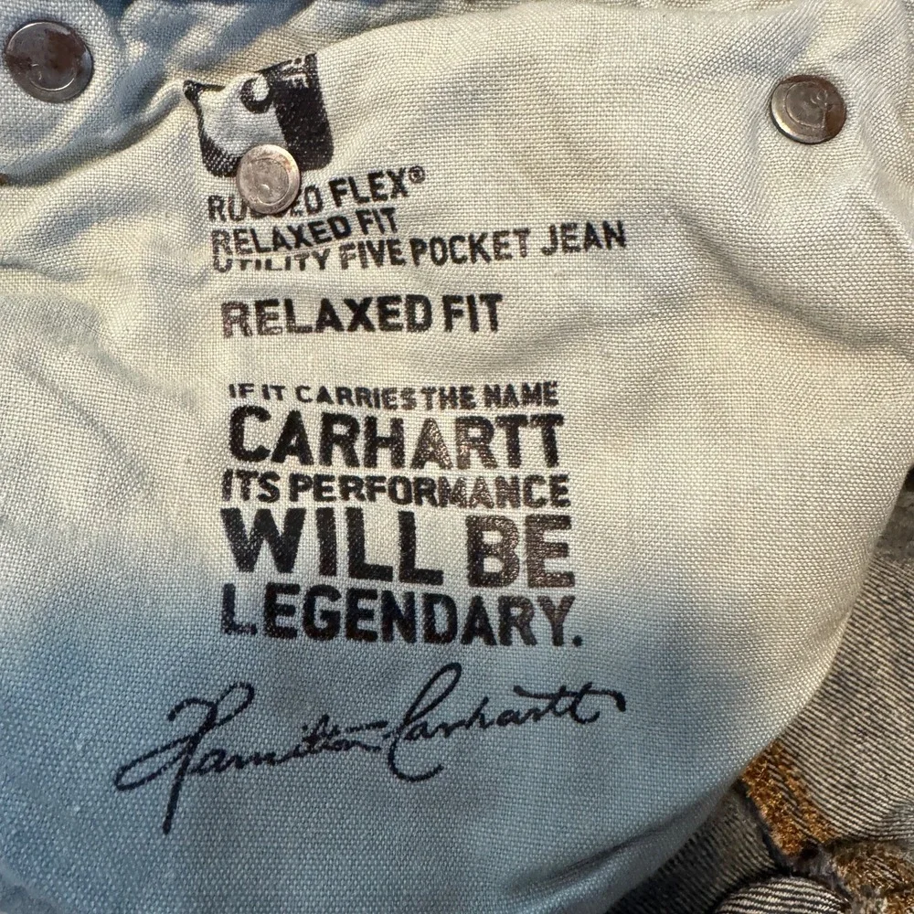 Carhartt Relaxed Fit Carpenter Jeans Men's 38x32 Work Stretch Western Rancher